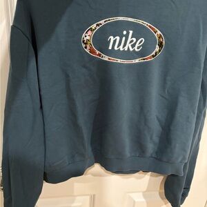 Nike Teal Sweatshirt with Logo